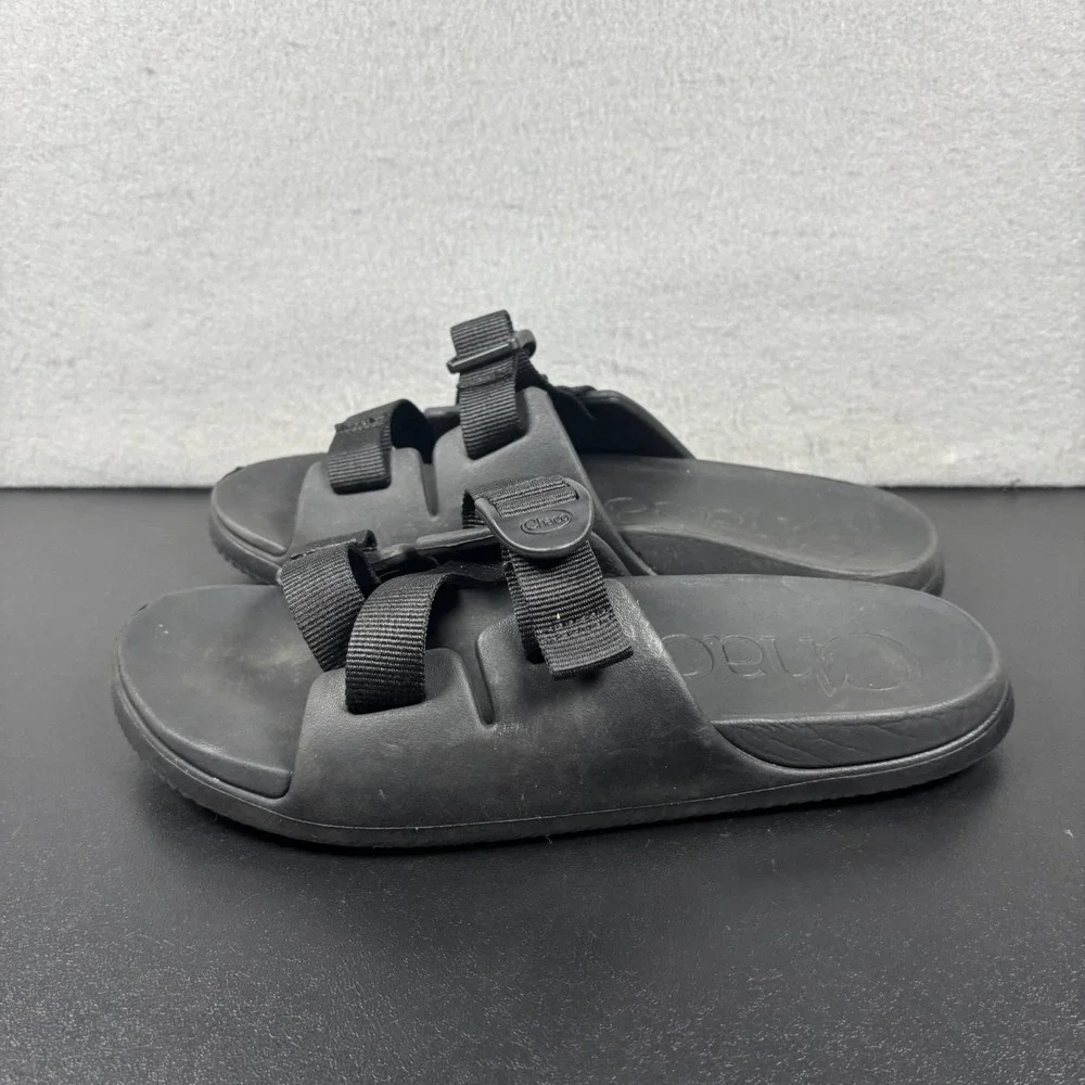 Chaco Kids Chillos Slide Sandals Black Size 6 Youth Boys Girls Slip On Shoes